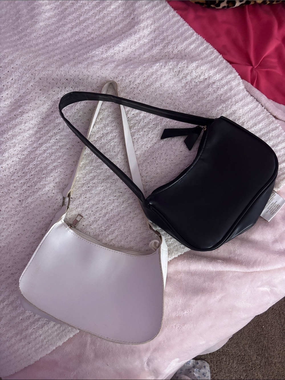 Black and White Women’s Shoulder Bags - Classic Duo